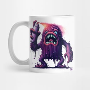 Spray Paint Monster - Graffiti Street Art Mug